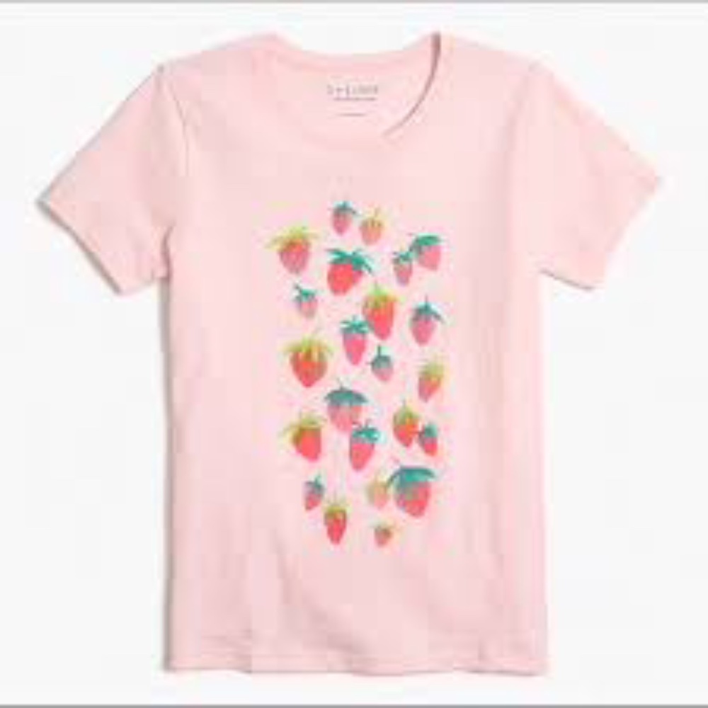 J by J. Crew Collector Tee Strawberries